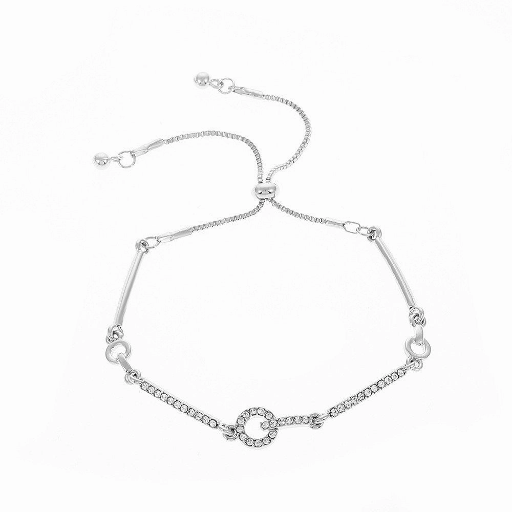 Wholesale Zircon Flower Butterfly Alloy Bracelet