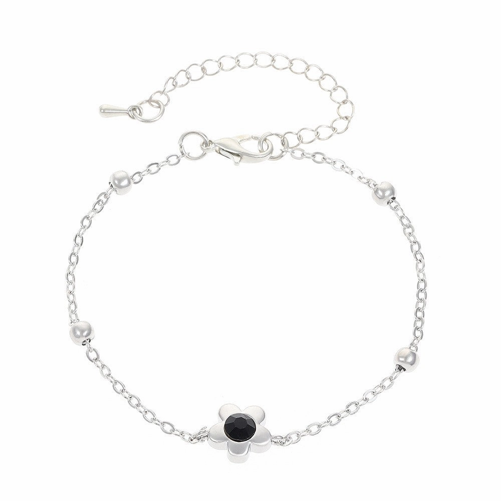 Wholesale Zircon Flower Butterfly Alloy Bracelet