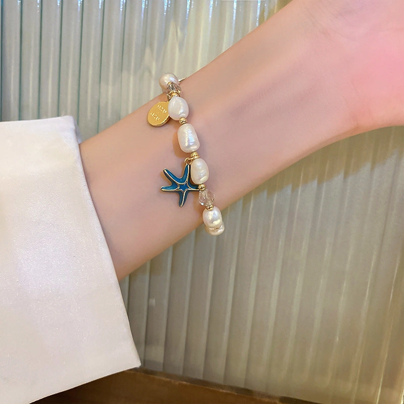 Wholesale Zircon Freshwater Pearl Alloy Bracelet