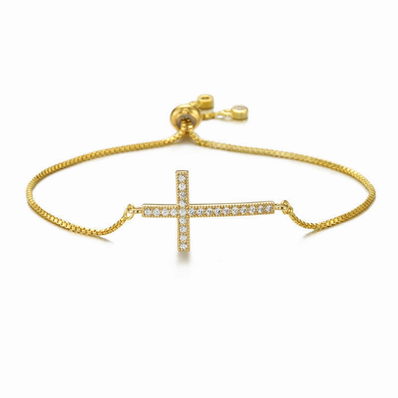 Wholesale Zircon Micro Inlaid Copper Bracelet
