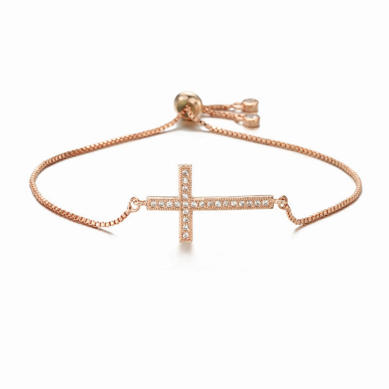 Wholesale Zircon Micro Inlaid Copper Bracelet