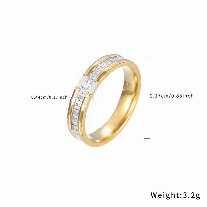 Wholesale Zircon Rose Gold Ring