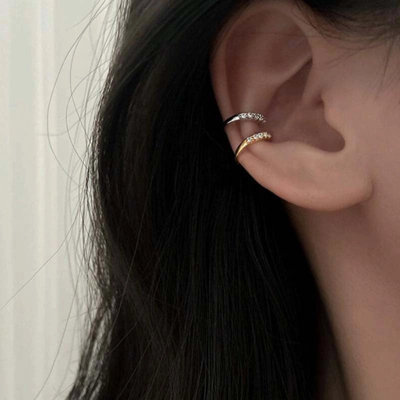 Wholesale Zircon Round Copper Ear Clips