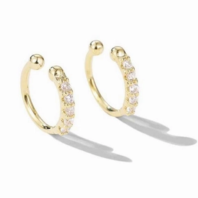 Wholesale Zircon Round Copper Ear Clips
