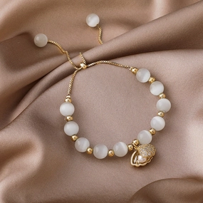 Wholesale Zircon Shell Opal Beaded Bracelet