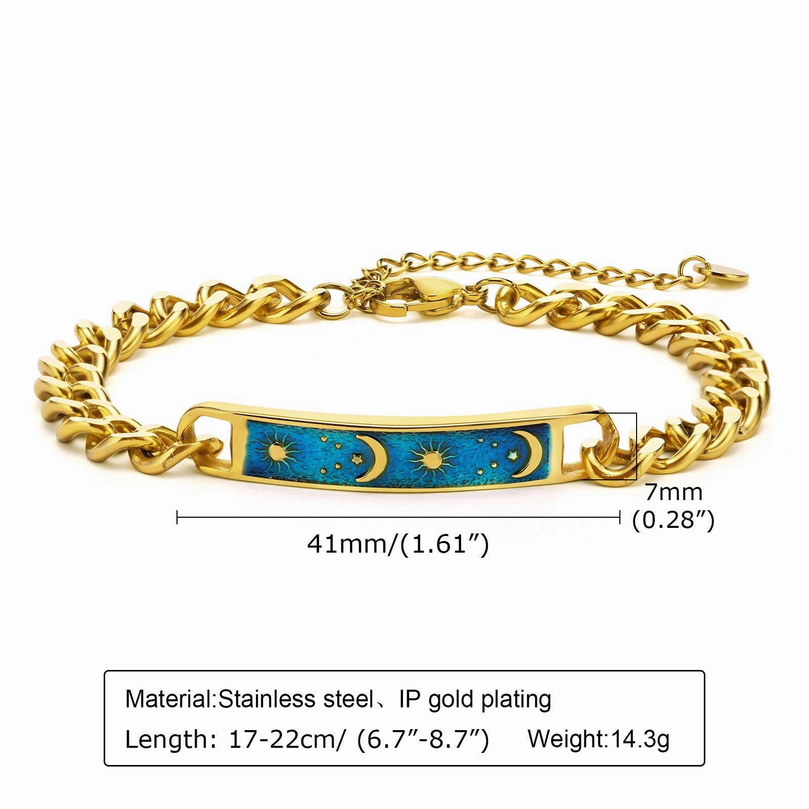 Wholesale Zircon Thick Chain Stainless Steel Bracelets