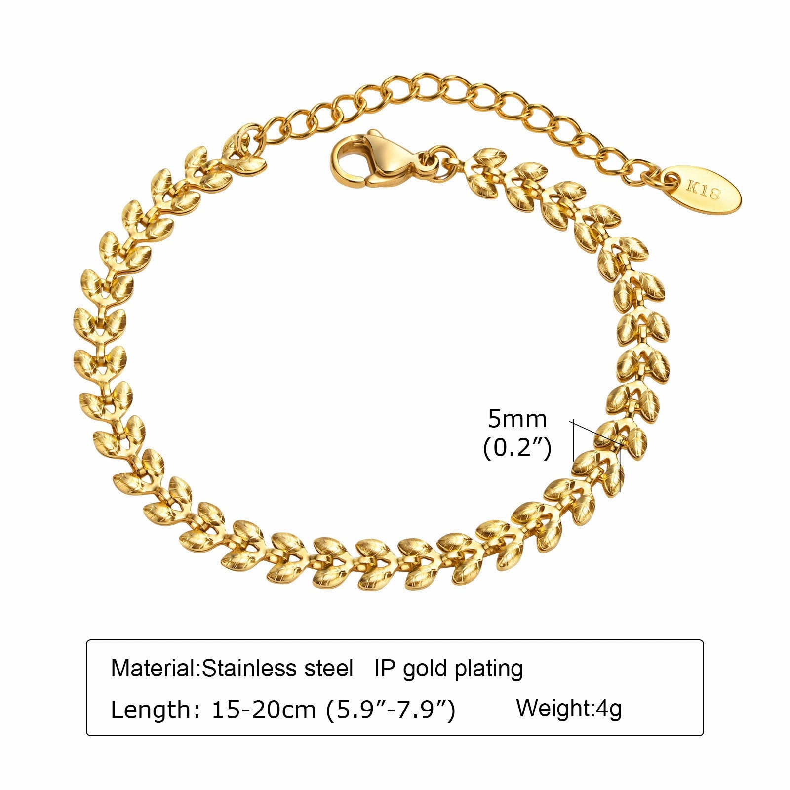 Wholesale Zircon Thick Chain Stainless Steel Bracelets
