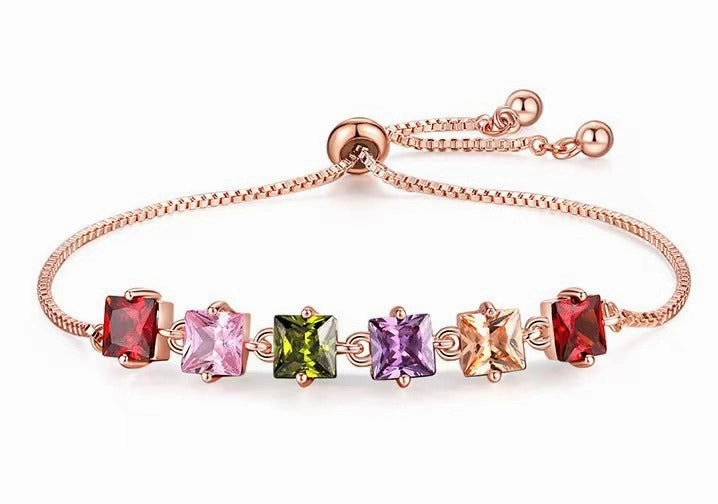 Wholesale Zirconia Inlaid Copper Bracelet