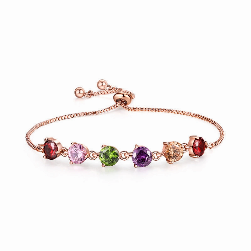 Wholesale Zirconia Inlaid Copper Bracelet