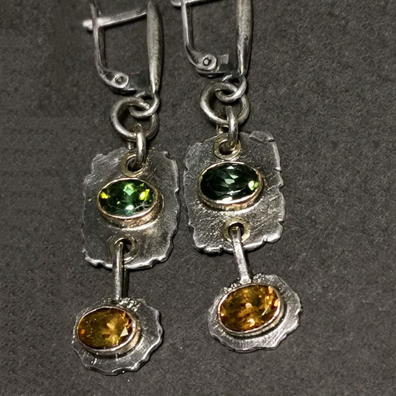 Wholesale Zirconia Vintage Metal Earrings