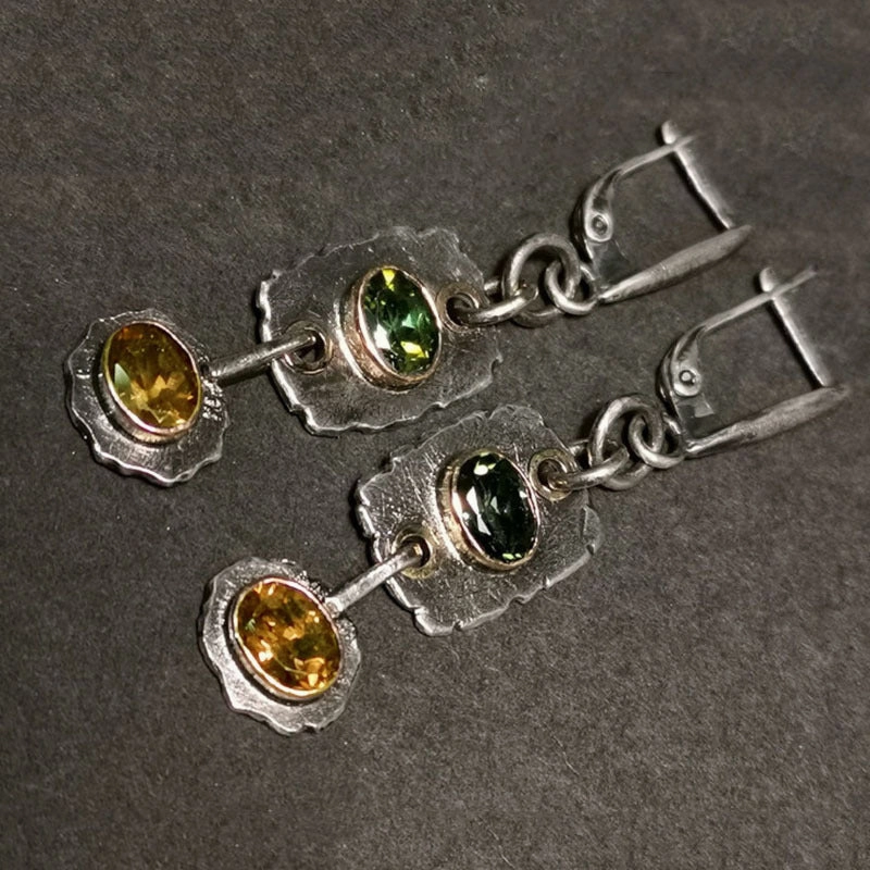 Wholesale Zirconia Vintage Metal Earrings