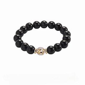 Wholesale Zodiac Black Beaded Bracelet