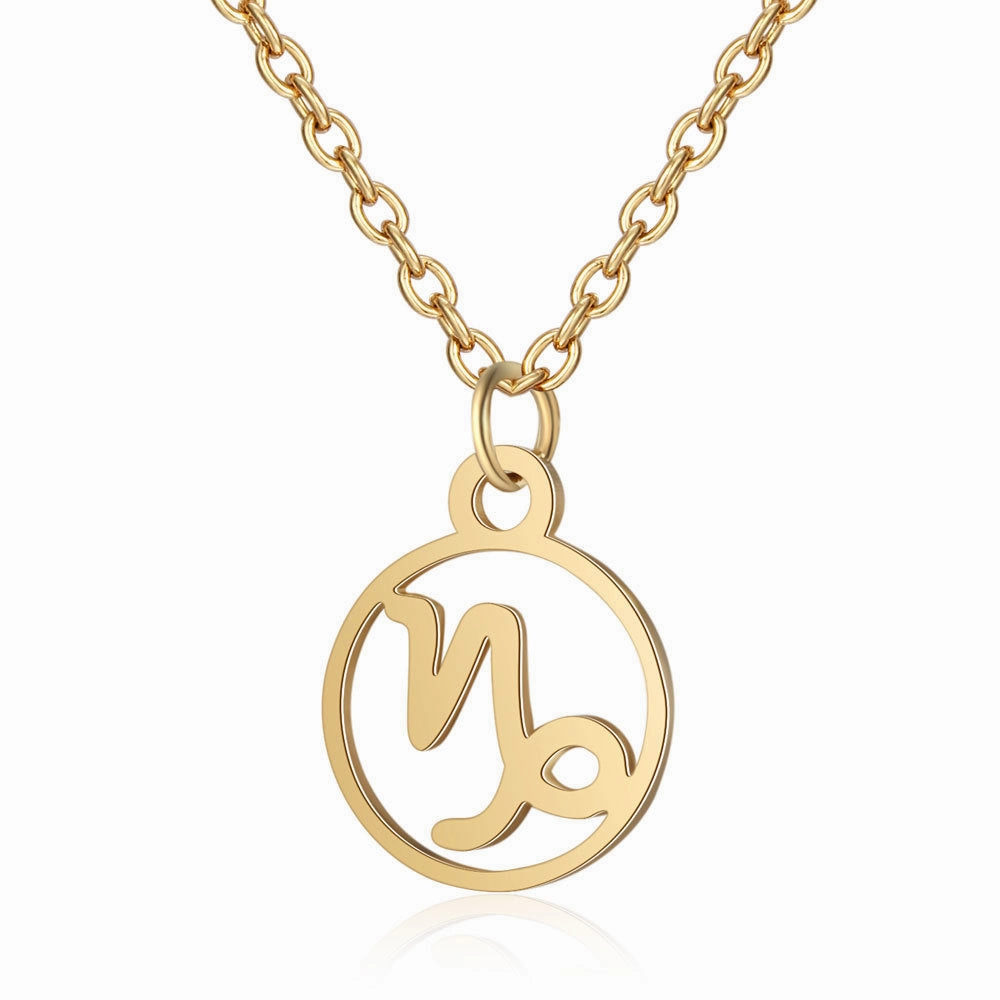 Wholesale Zodiac Pendant Titanium Steel Necklace