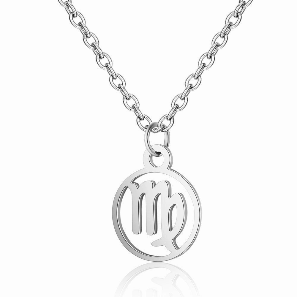 Wholesale Zodiac Pendant Titanium Steel Necklace